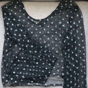 OUT FROM UNDER SHEER STAR TOP